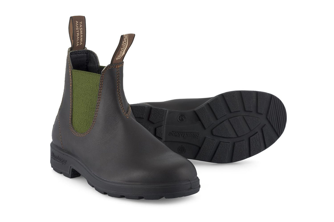 Blundstone #519 Stout Brown/Olive Chelsea Boot